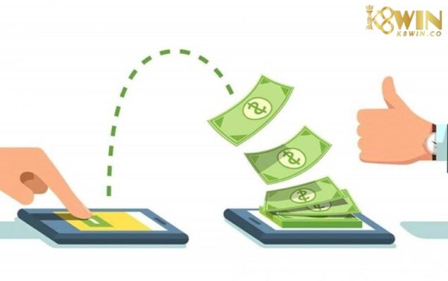 Rút tiền K8 về tài khoản cá nhân bằng điện thoại